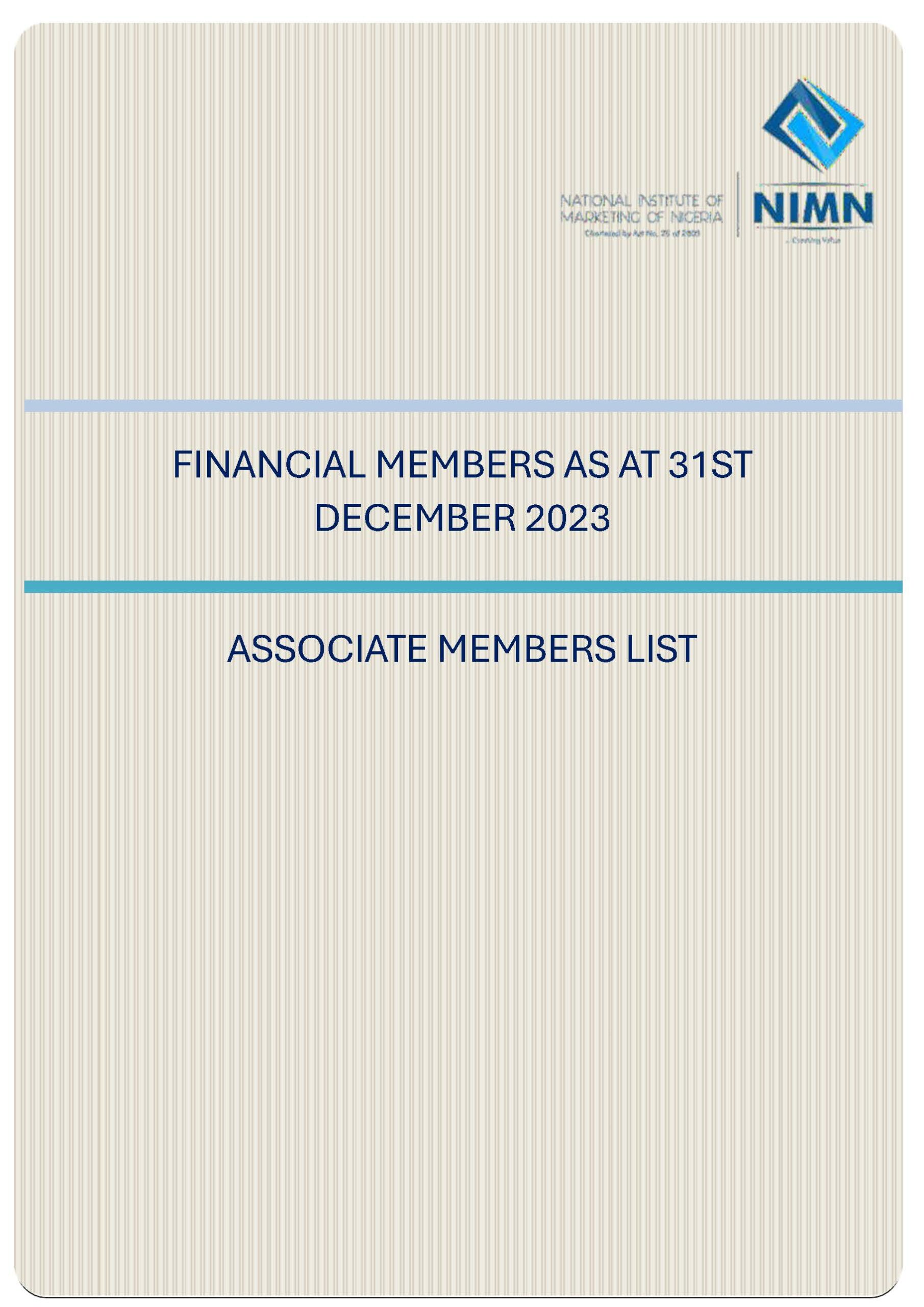 ASSOCIATE MEMBERS LIST 1